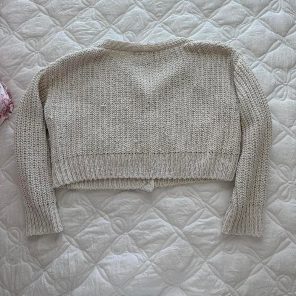 cream knitted cardigan‎ - Picture 4 of 5